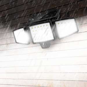 outdoor solar powered motion sensor flood lights 