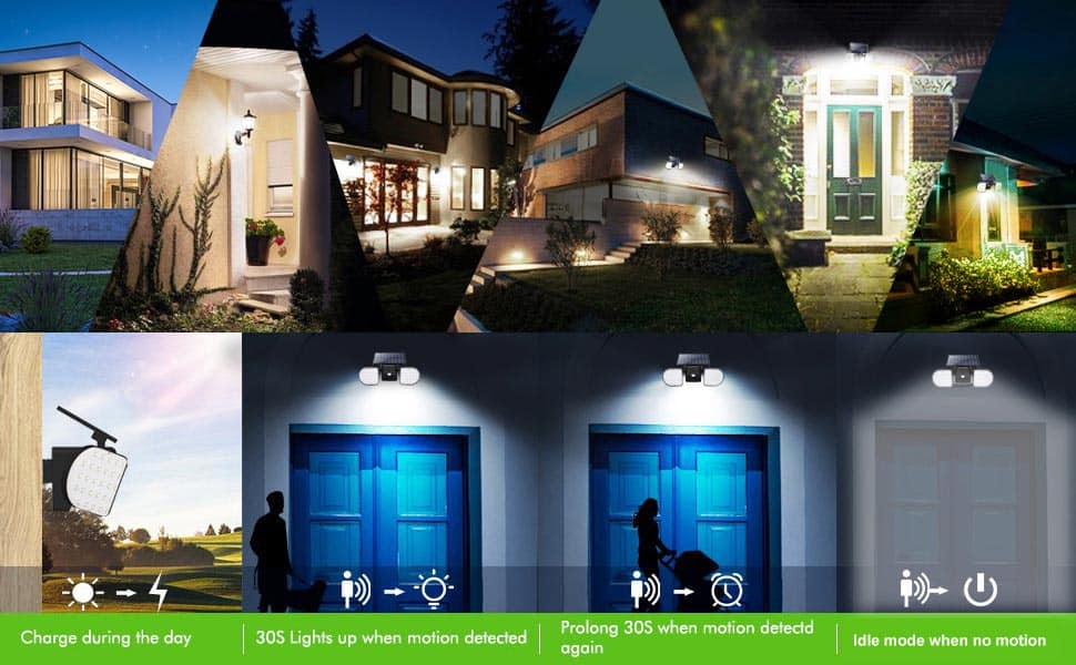 56 led solar wall light with motion sensor 7
