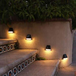 solar outdoor garden step lights 5