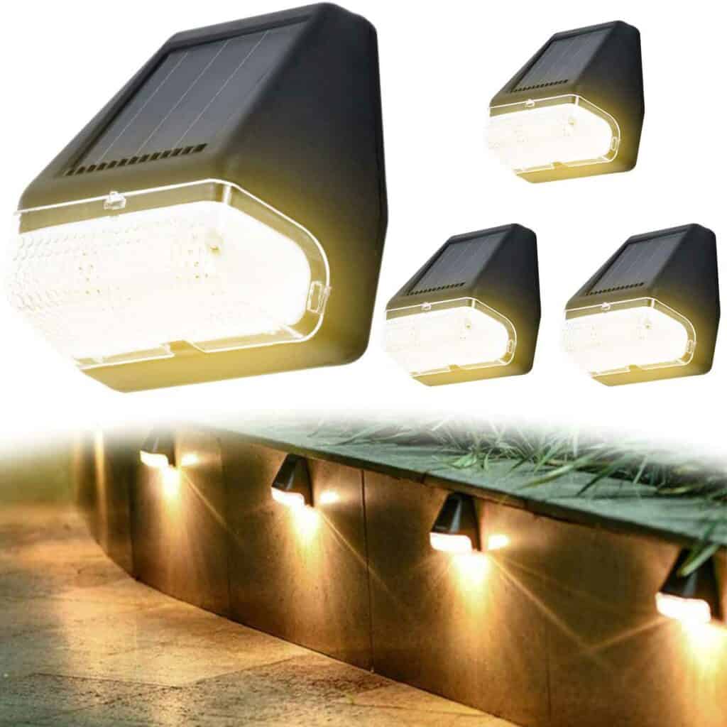 Waterproof Garden landscape Deck Solar Step lights 