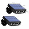 4 LED solar security motion sensor light